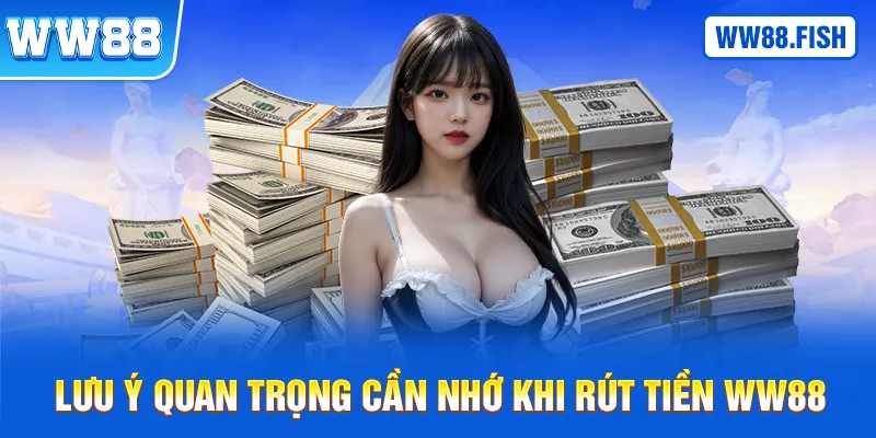 Những lưu ý quan trọng trong quá trình rút tiền WW88